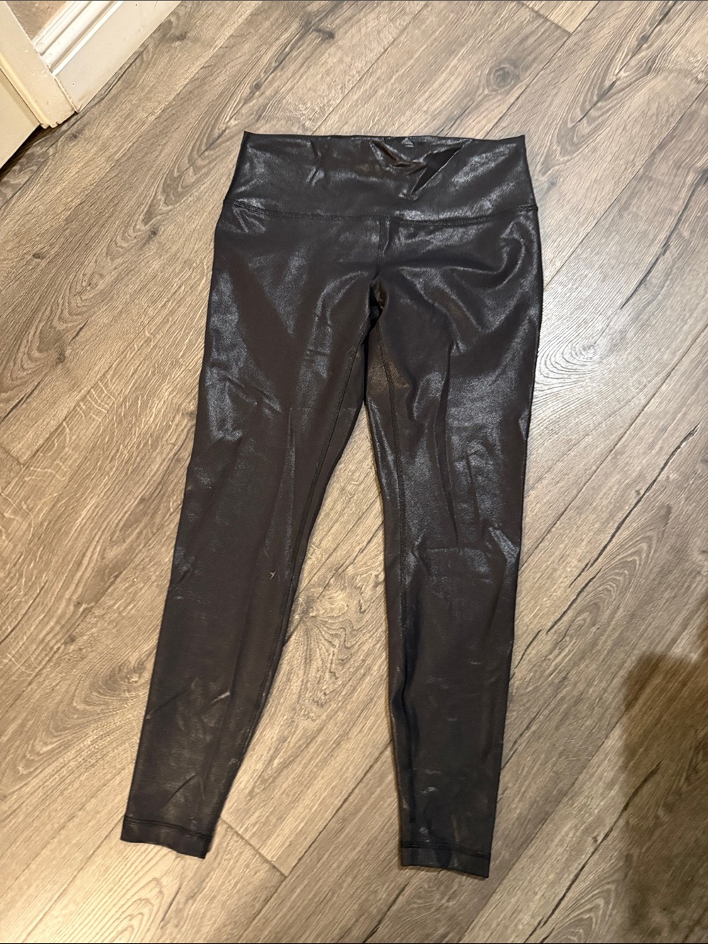 Lululemon Black Shine High-Rise Leggings Size 12